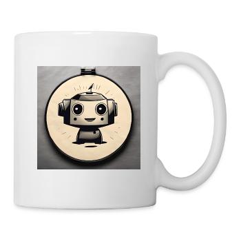 Robi Robot Bébé - Mug blanc - blanc - Droite