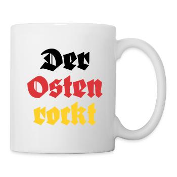 Der Osten Rockt Ostdeutschland - Tasse - Weiß - Rechts