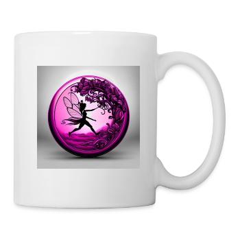 Zauberhafte Elfe Fee - Tasse - Weiß - Rechts