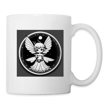 Mondschein Elfe Fee - Tasse - Weiß - Rechts