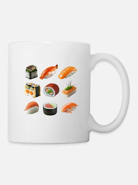Different sushi variations - Mug - white