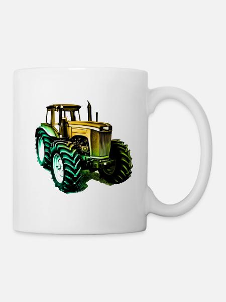 Tracteur Agriculture - Mug blanc - blanc