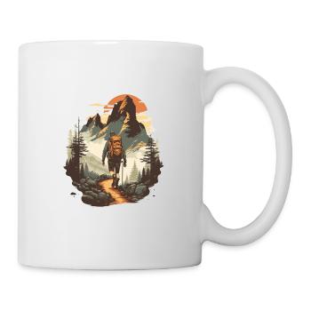 Hiking pleasure, desire to hike - Mug - white - Right