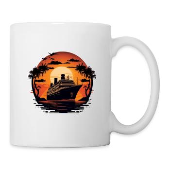 Sunset cruise - Mug - white - Right