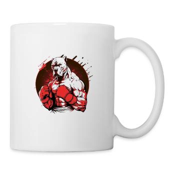 Fighting Pitbull Dog Fighter - Mug - white - Right