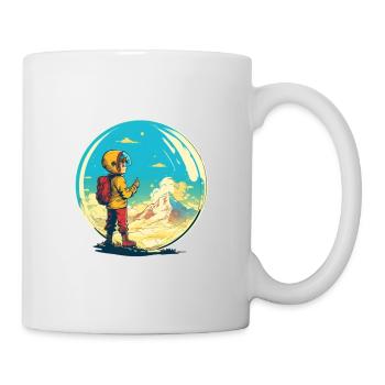 Little explorer conquers the world - Mug - white - Right