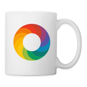 Rainbow Ring - Logo - Mug - white - Right
