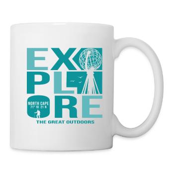 North cape cap nord nordkap Norway - Mug - white - Right