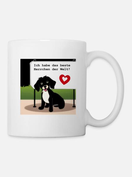 Bestes Herrchen der Welt - Tasse - Weiß