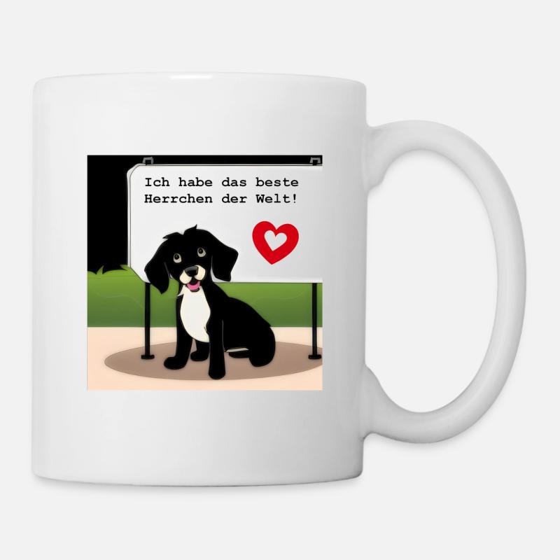 Bestes Herrchen der Welt - Tasse - Weiß