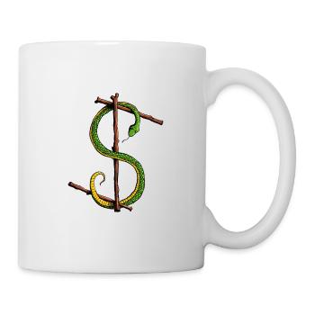Rune Eihwaz mit Schlangenmotiv - Tasse - Weiß - Rechts