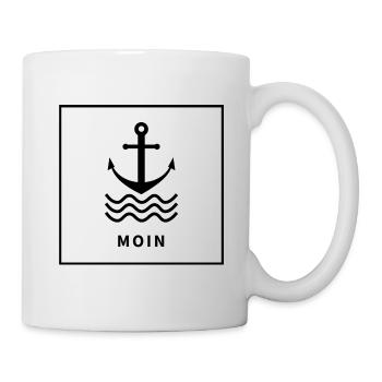 Bonjour - Mug blanc - blanc - Droite