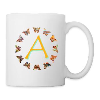 Papillons E 56 A - Mug blanc - blanc - Droite