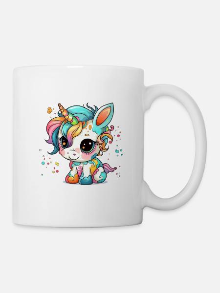 ErSa Solutions. Colorful unicorn cub - Mug - white