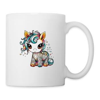 Colorful unicorn abstract design. ErSa Solutions - Mug - white - Right