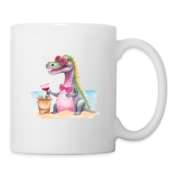 Plage de Ginoraurus - Mug blanc - blanc - Droite