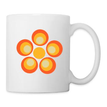 70s Flower Pattern - Mug - white - Right