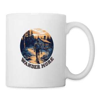 Wander More, Hiking Shirt, Camp, Hiking, Gift - Mug - white - Right