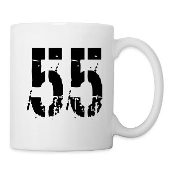 Nummer 55 - Tasse - Weiß - Rechts