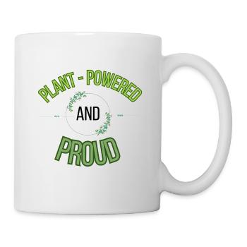 plant powered and proud - Mug blanc - blanc - Droite