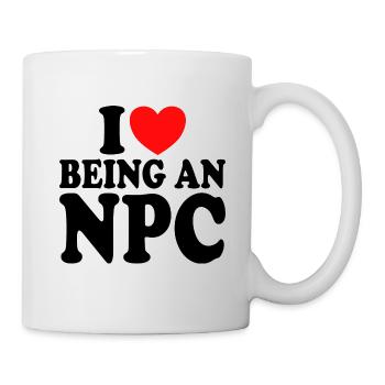 Meme NPC I like to be an NPC Geek humor - Mug - white - Right