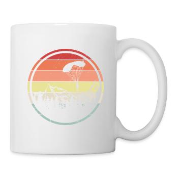 Paragliding Skydiving Gift Idea Retro - Mug - white - Right
