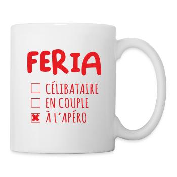 Feria apéro alcool humour - Mug blanc - blanc - Droite