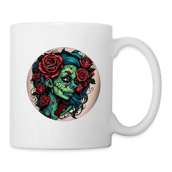 Zombie Girl - Tasse - Weiß - Rechts