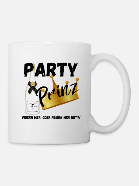 Party Prinz - Tasse - Weiß