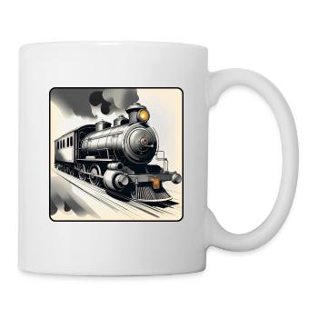 Steam Lokomotive No.7 by Cora.Art - Tasse - Weiß - Rechts
