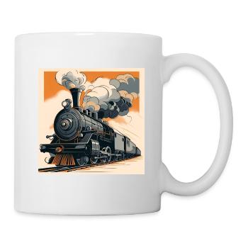 Steam Locomotive No.10 by Cora.Art - Tasse - Weiß - Rechts