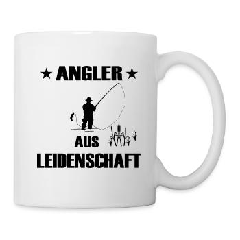 Angeln - Tasse - Weiß - Rechts