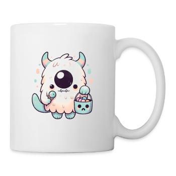 Snuggle in search of candy - Mug - white - Right
