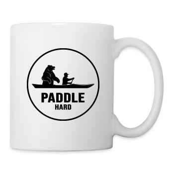 Canoe Paddling Kayak captain Canoeist in paddle boat - Mug - white - Right