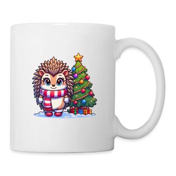 Igel-Weihnachten - Tasse - Weiß - Rechts