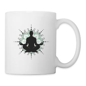 Yoga Méditation Mandala - Mug blanc - blanc - Droite