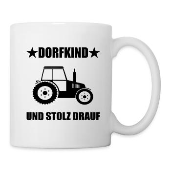 Dorfkind - Tasse - Weiß - Rechts