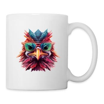 Cadeau de coq cool pour les agriculteurs et les coqs fermiers - Mug blanc - blanc - Droite