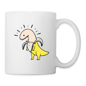 Dinosaure banane mature - Banana Dino - Mug blanc - blanc - Droite