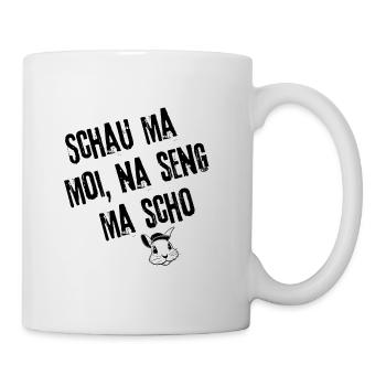 Schau ma moi Style | Redewendung - Tasse - Weiß - Rechts