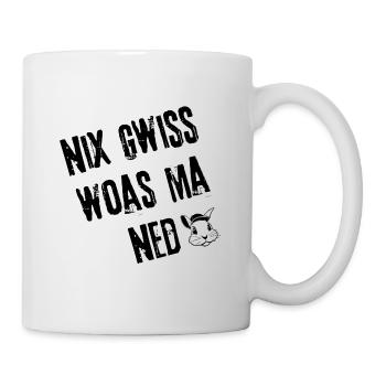 Nix Gwiss Style | Redewendung - Tasse - Weiß - Rechts