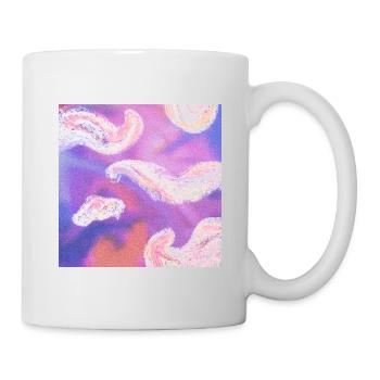 Verträumte Wolken - Tasse - Weiß - Rechts