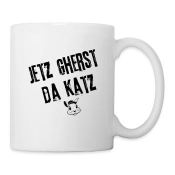 GherstDaKatz_Uberraschung | Redewendung - Tasse - Weiß - Rechts