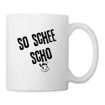 ScheeScho_SchönheitBayerisch | Redewendung - Tasse - Weiß - Rechts