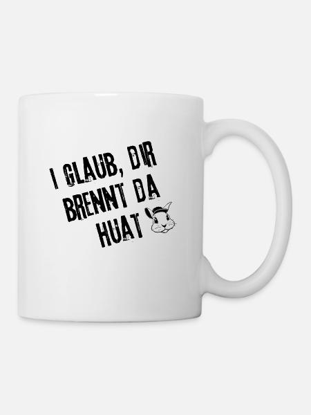 BrennenderHuat_Stylefrei | Redewendung - Tasse - Weiß