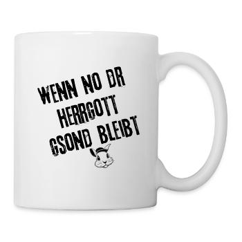 Göttliche Gelassenheit | Redewendung - Tasse - Weiß - Rechts
