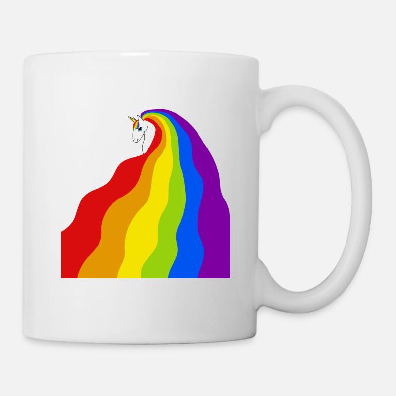 Rainbow unicorn - Mug - white