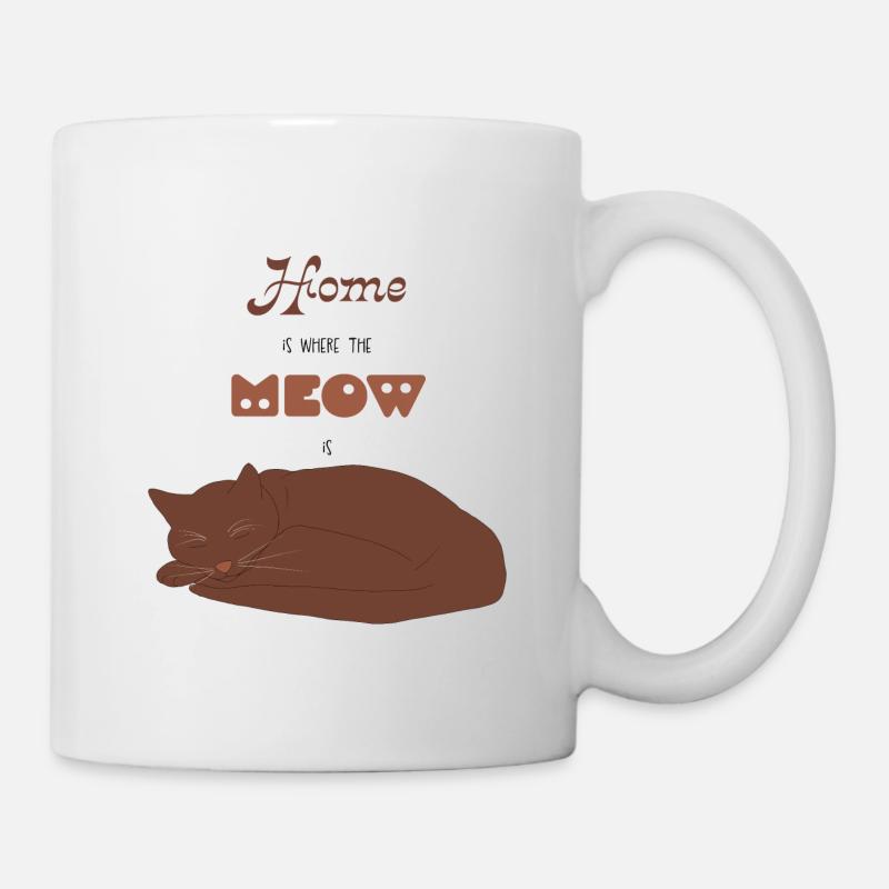 Home is where the meow is - Mug - white