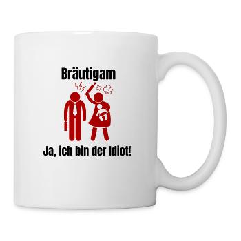 Bräutigam - Tasse - Weiß - Rechts