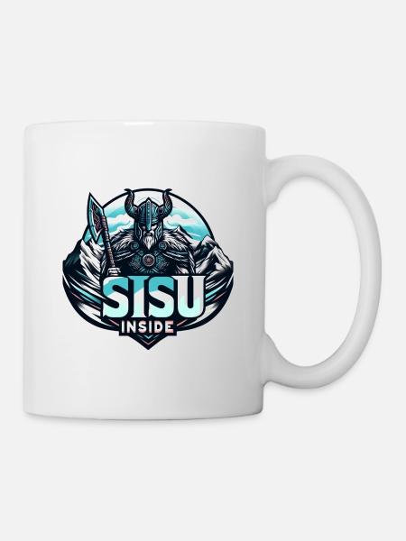 Sisu à l’intérieur - Mug blanc - blanc